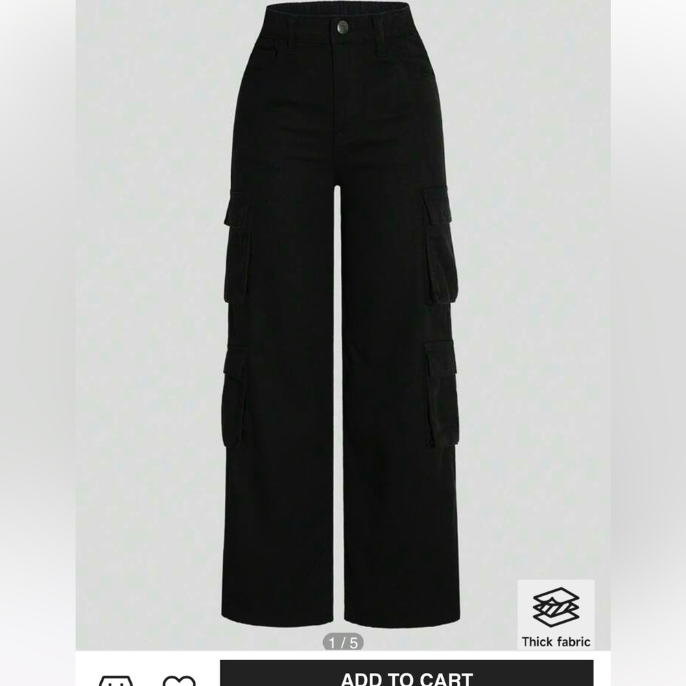 Black cargo pants.